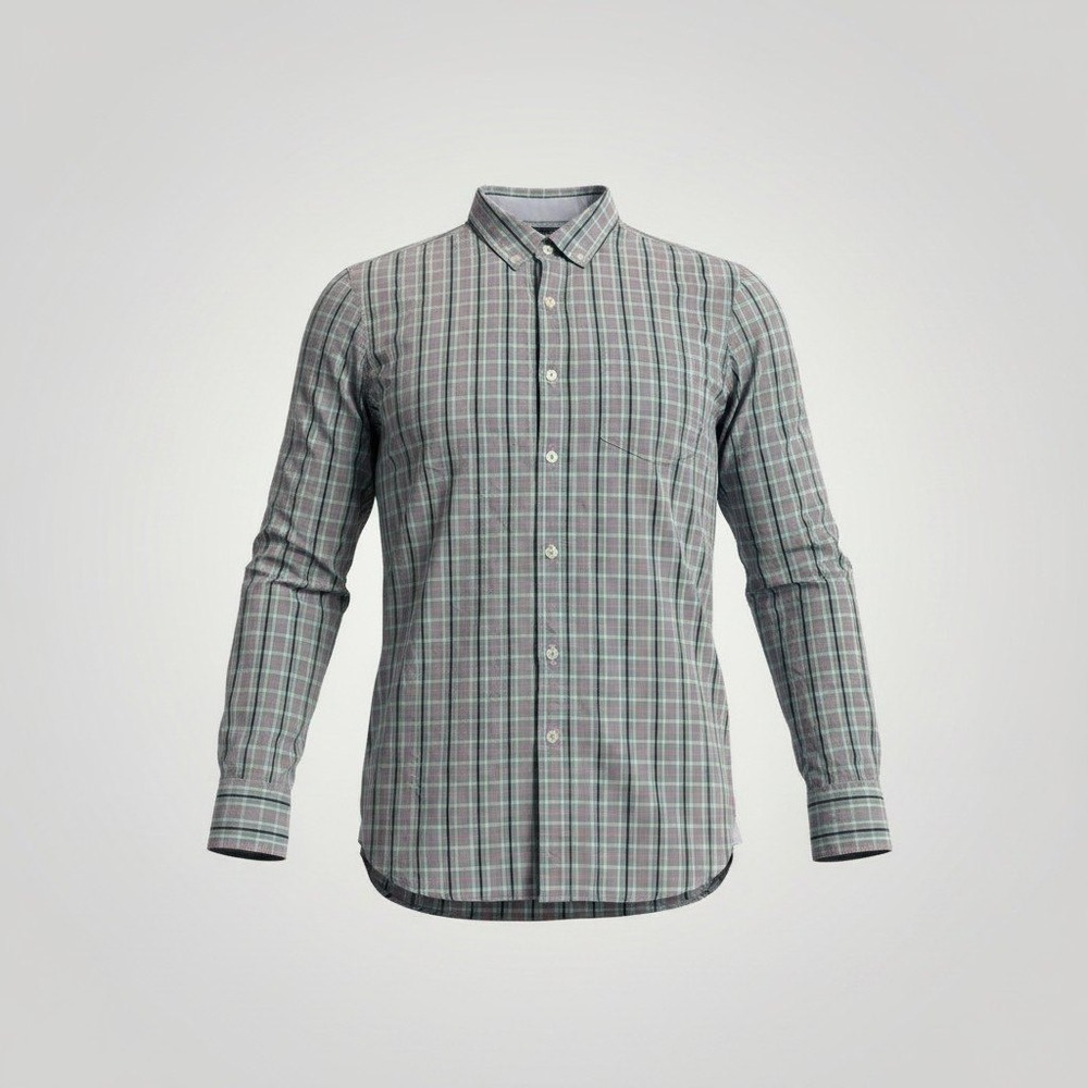 Bonobos Button Up Shirt Men Medium Blue Pink Plaid Slim Pastel Preppy Classic